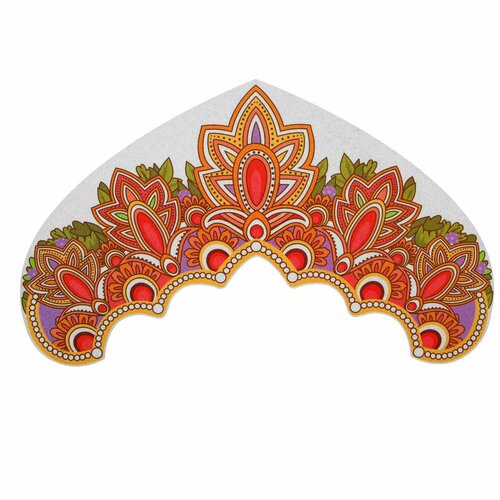 Термотрансфер Узор с красным контуром набор 10 шт 607₽