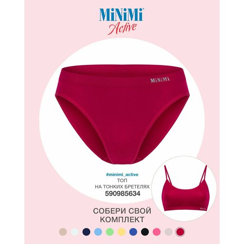 фото Трусы minimi, размер 46-48, бордовый