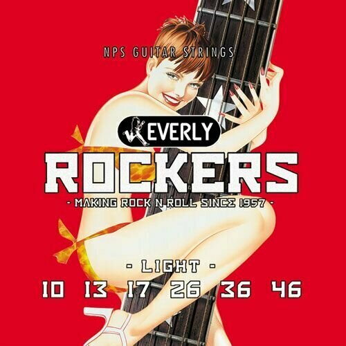 Rockers Комплект струн для электрогитары, никелированные, 10-46, Everly 9010