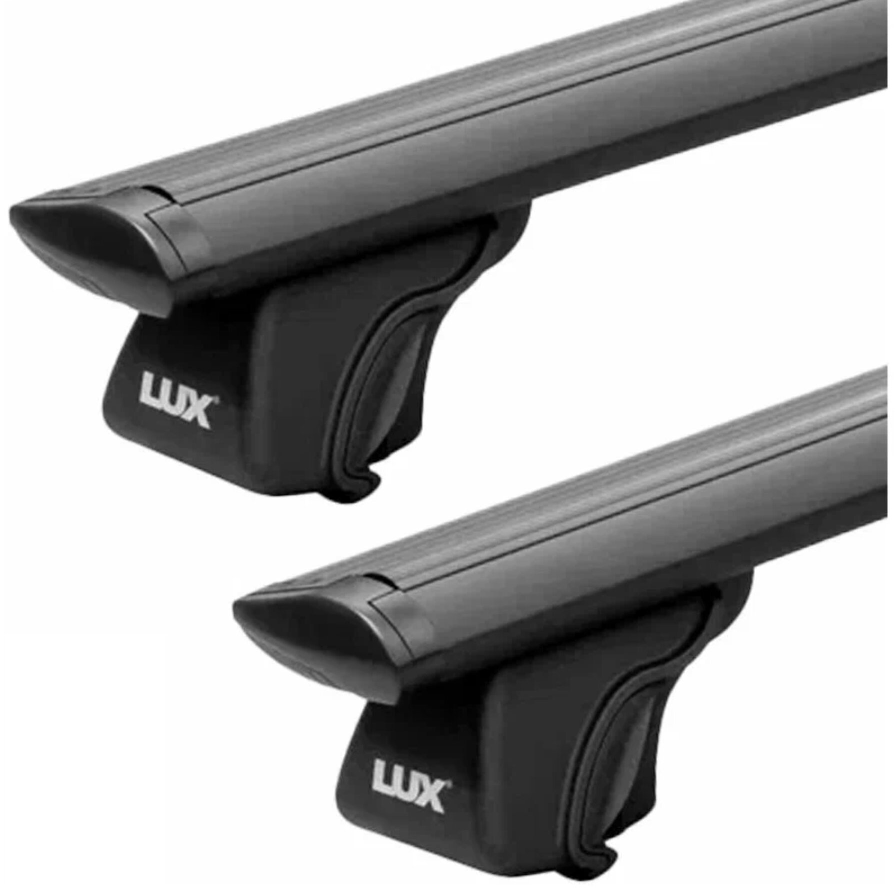 Багажник LUX классик с дугами аэро-крыло чёрное 13м (82мм) для а/м с рейлингами без замков