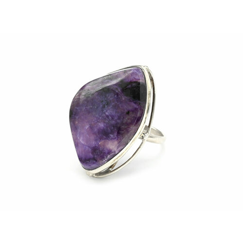 Кольцо, чароит, размер 18, фиолетовый