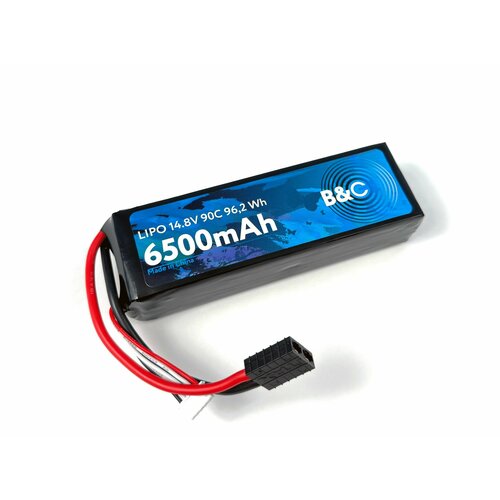 Аккумулятор Li-po B&C 6500 MAH 14.8V (4s) 90C, TRX, Soft case