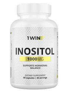1WIN Инозитол 1000 мг, витамины для женского здоровья и баланса гормонов для женщин, 90 капсул