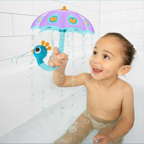 Игрушка для ванны Yookidoo Зонтик-павлин. Создай дождь; фиолетовый
