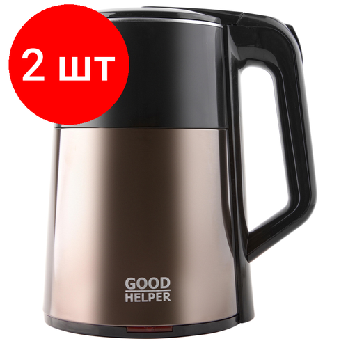 Комплект 2 штук Чайник электрический GOODHELPER KPS-188C Серый 530600₽