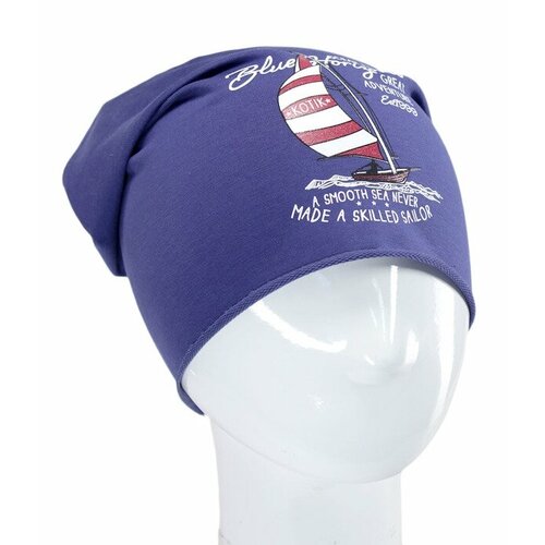 фото Шапка бушон, размер 54, мультиколор