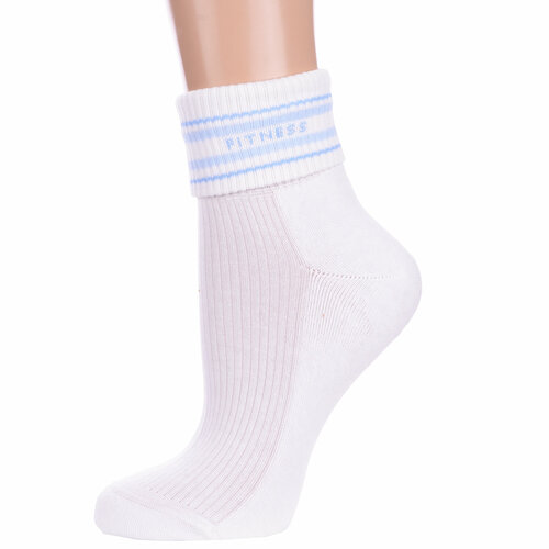 фото Носки lorenzline, размер 23-25, белый