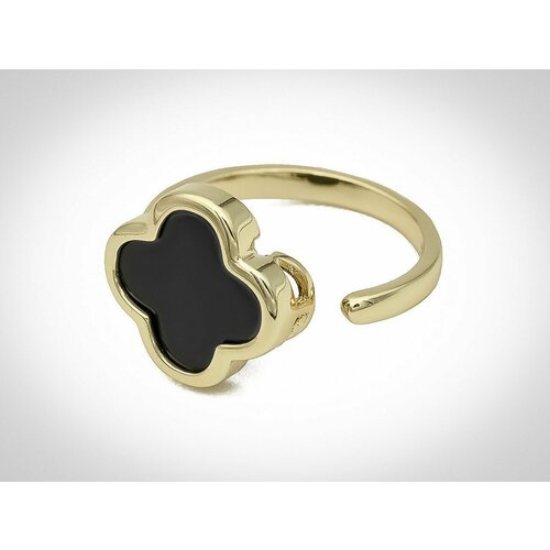 Кольцо, эмаль, черный