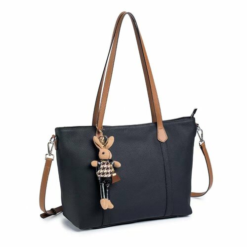 фото Сумка шоппер bgt-8877r-04, фактура зернистая, черный