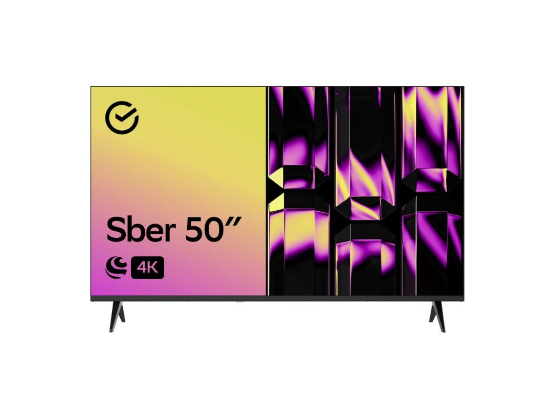 Телевизор 50" SBER 4K Ultra HD, черный (SDX-50U4126)