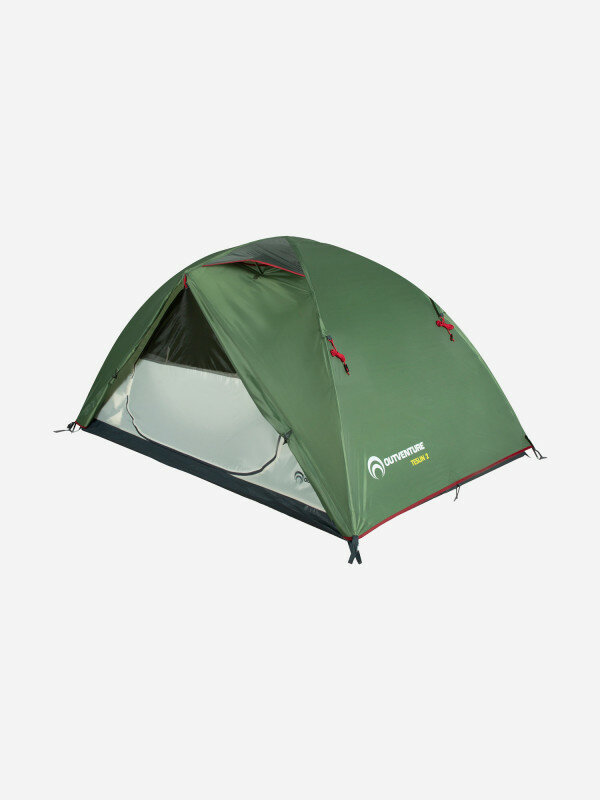 Палатка 2-местная Outventure Teslin 2 Зеленый; RU: Без размера, Ориг: one size