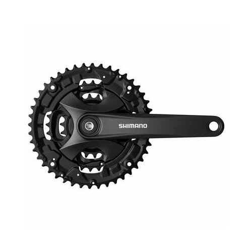 фото Система shimano altus, fc-mt101, 40/30/22t, 3x9 скоростей, 170мм, квадрат, черная