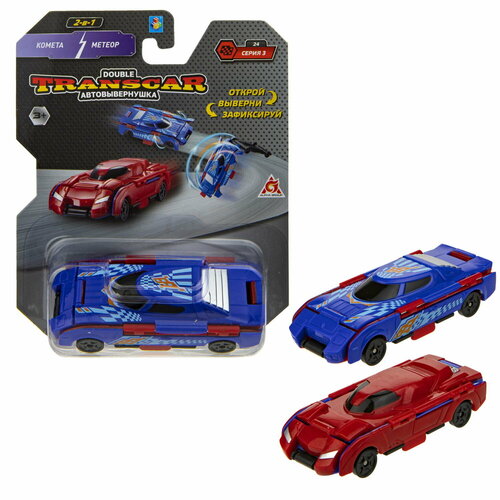 Игрушка 1Тoy Transcar Double Комета – Метеор, 8 см игрушечный транспорт 1 toy transcar double лесовоз автовоз 8см т18283