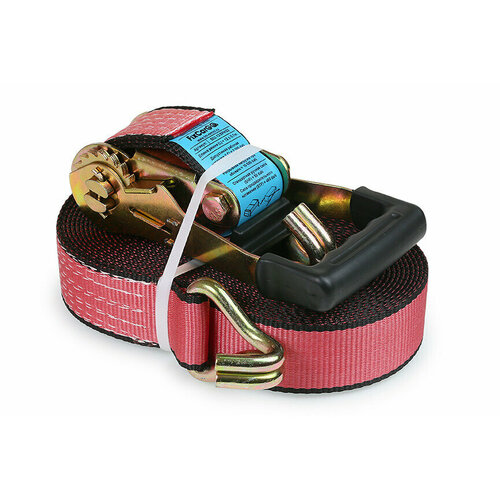 Стяжка груза (ремень крепления груза) усиленная с храповым механизмом, 10т-5т. ширина ленты 50мм, длинна 10 м