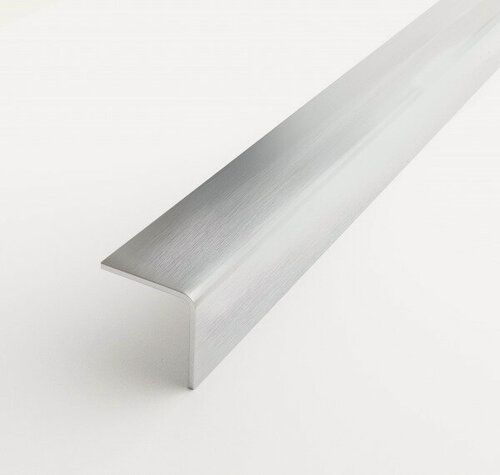 Изображение товара Уголок из нержавеющей стали сатин 20х20мм длина 2700мм, профиль угловой внешний, Лука ПУ 20НС.2700.001 (Прямой край)