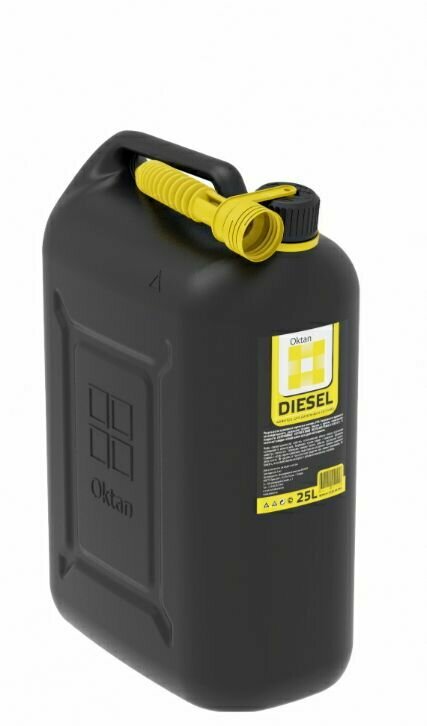 фото Канистра для ГСМ пластиковая 25л Oktan DIESEL черная A1-01-18
