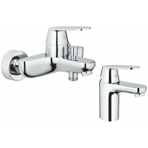 Комплект смесителей Grohe Eurosmart Cosmopolitan 32831000 + 32824000 смеситель для раковины без донного клапана grohe eurosmart 23967003