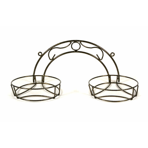 Подставка настенная для цветов Радуга на 2 горшка