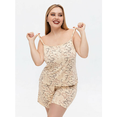 фото Майка tribuna, размер 84, белый, бежевый, горчичный