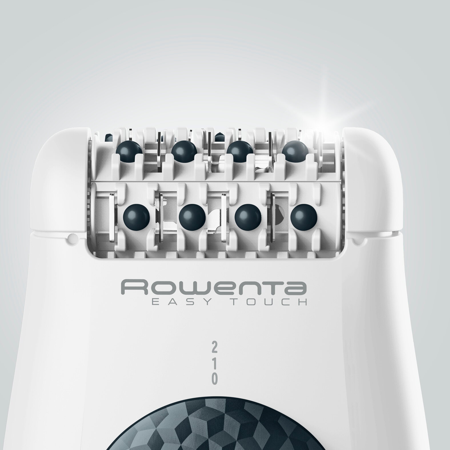 Эпилятор женский Rowenta Easy Touch Promo Mineral EP1117F0, белый, массажная система шариков, 2 скорости
