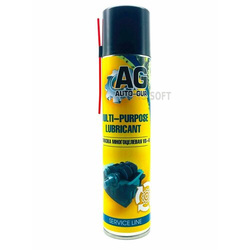 AUTO-GUR AG500500 Смазка Многоцелевая VS-40 400мл (аэрозоль) Professional аналог WD40