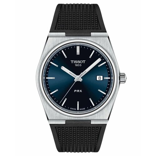 Наручные часы TISSOT PRX T1374101704100, синий, серебряный