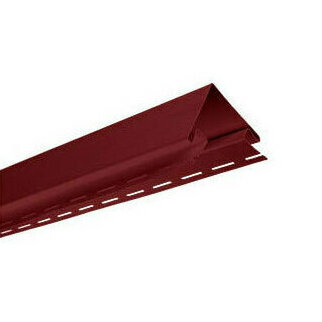 фото Сайдинг планка угол наружний Красная (акрил)