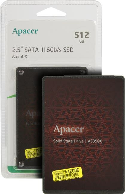 Накопитель SSD 2.5'' Apacer Panther AS350X ver. 2.0, SATA III, 3D TLC, 512 ГБ - фото №14