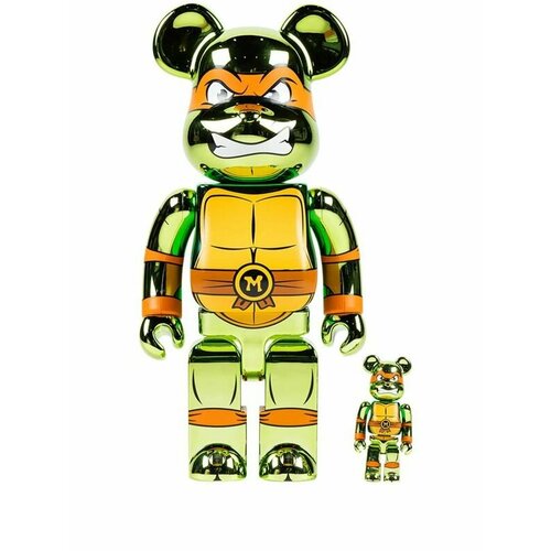 Набор коллекционных фигурок Medicom Toy Bearbrick Teenage Mutant Ninja Turtles Michelangelo