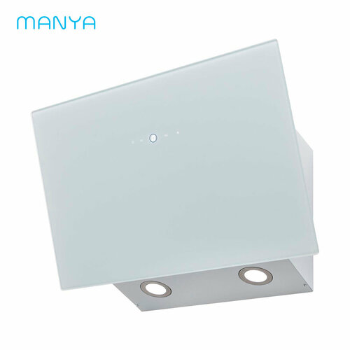 Вытяжка кухонная Manya H5032WG вытяжка кухонная наклонная крона polly 600 white pb белая стекло 3 скорости жировой фильтр 87 7х59 6х34 5см мощность 100вт уровень шума 58дб