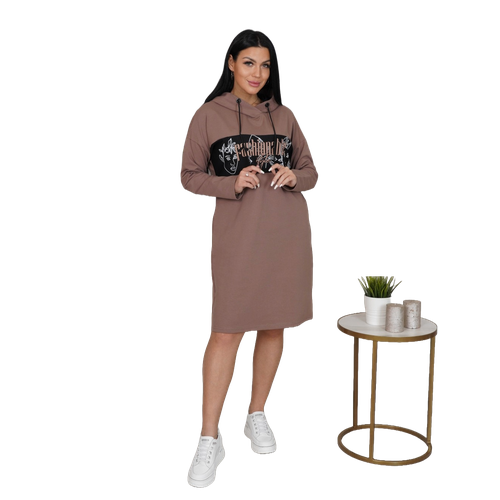 Платье ИСА-Текс, размер 62, бежевый брюки иса текс размер 62 коричневый
