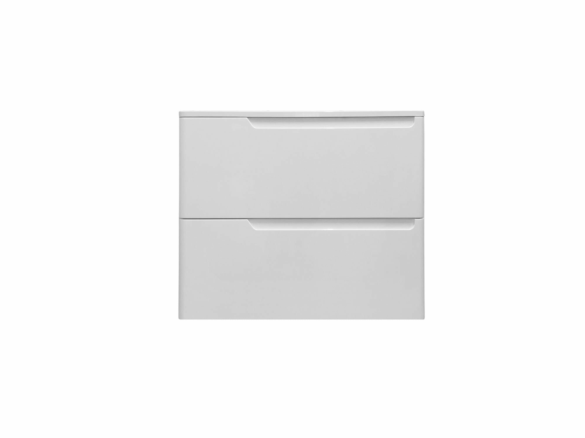 фото Эстет Тумба с раковиной Эстет Kare Luxe 70 напольная 2 ящика белая