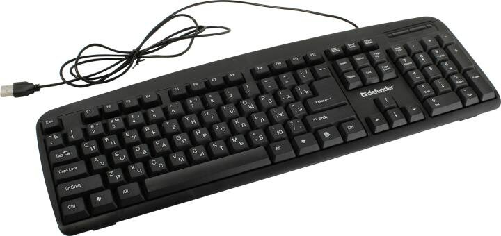 Клавиатура DEFENDER Office HB-910, USB, черный [45910] - фото №15