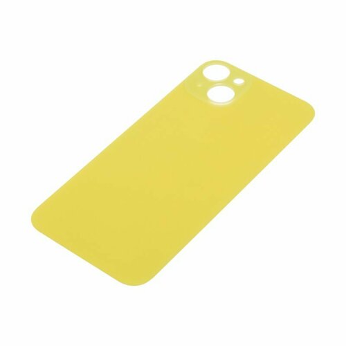 Задняя крышка для Apple iPhone 14 Plus (с широким отверстием) желтый, AA задняя крышка для apple iphone 8 plus серый aa