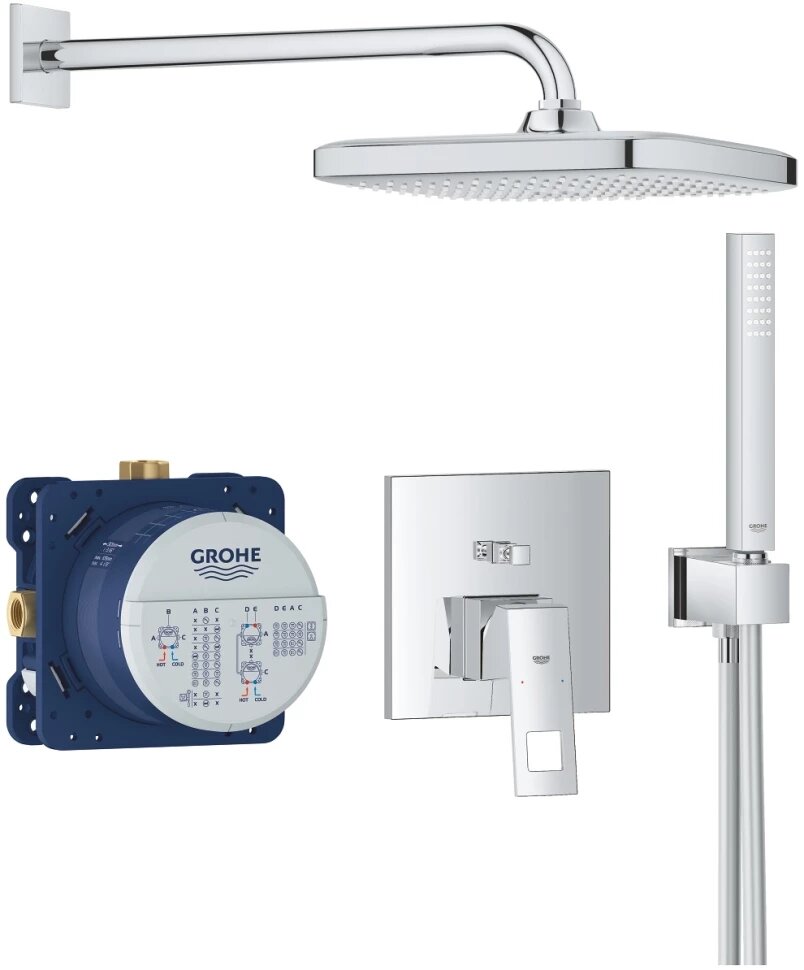 Душевой комплект 250 мм Grohe Eurocube 25239000