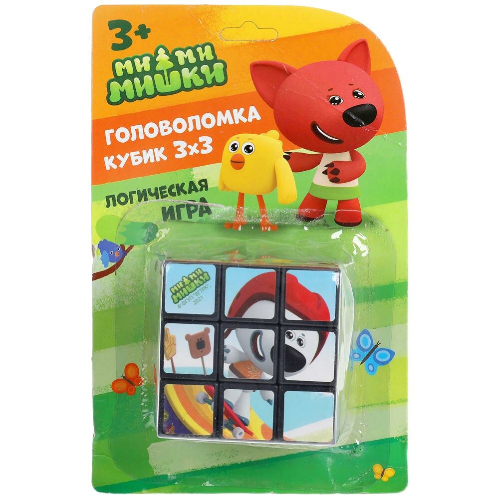 Логическая игра Ми-ми-мишки кубик 3х3 с картинками, ТМ Играем вместе ZY896242-R2