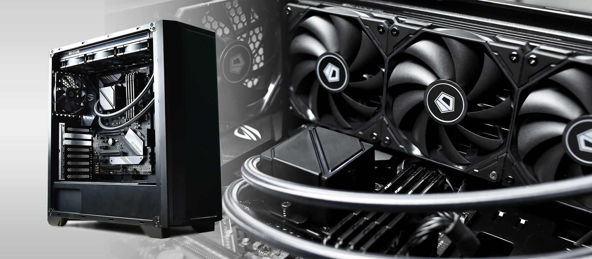 Система охлаждения жидкостная ID-Cooling LGA2066/2011/1700/1200/115x/AM5/AM4 (3*120mm fan, 700-1800rpm, 82,5CFM, 15,2-35,2dBA - фото №10