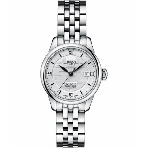 женские швейцарские автоматические часы le locle lady diamond accent двухцветный браслет из нержавеющей стали 29 мм tissot Наручные часы TISSOT, серебряный