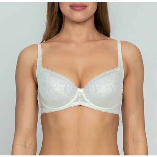 фото Бюстгальтер coquette revue, размер 95f, белый, бежевый