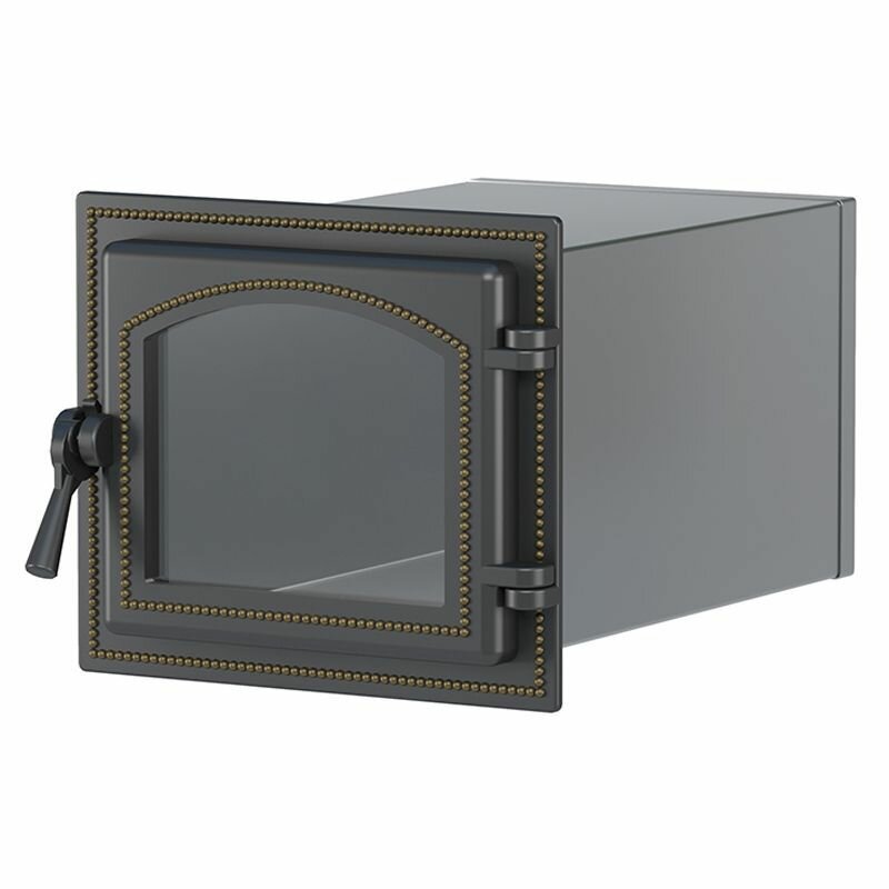 фото Духовка печная Везувий (260) стальная с чугунной дверцей (Бронза)