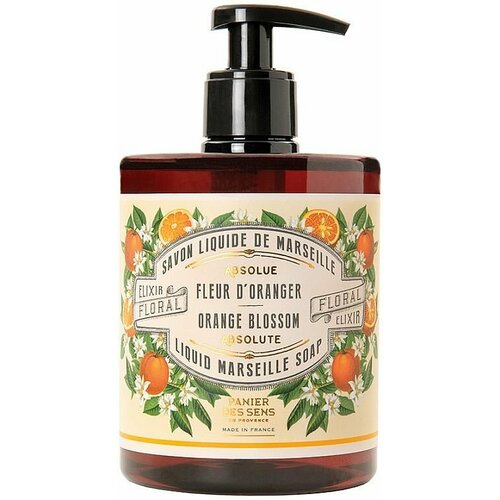 PANIER DES SENS Жидкое мыло Absolutes Liquid Marseille Soap Orange Blossom жидкое мыло panier des sens absolutes liquid marseille soap orange blossom 500 мл