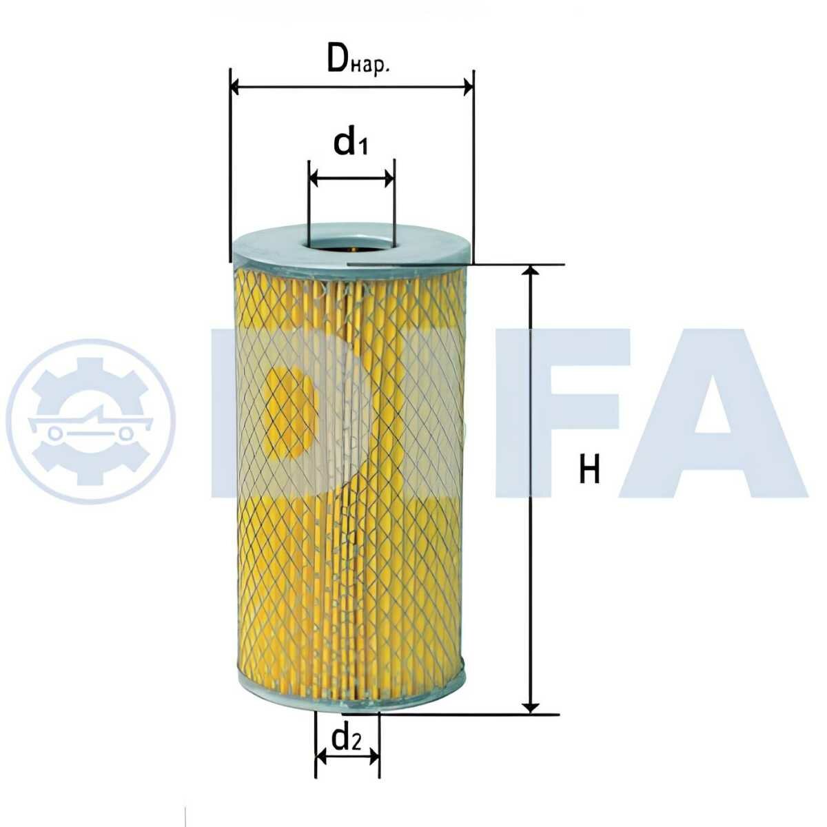 Фильтр масляный ГАЗ-53/66/3307/ПАЗ/кавз DIFA5307M (дифа)