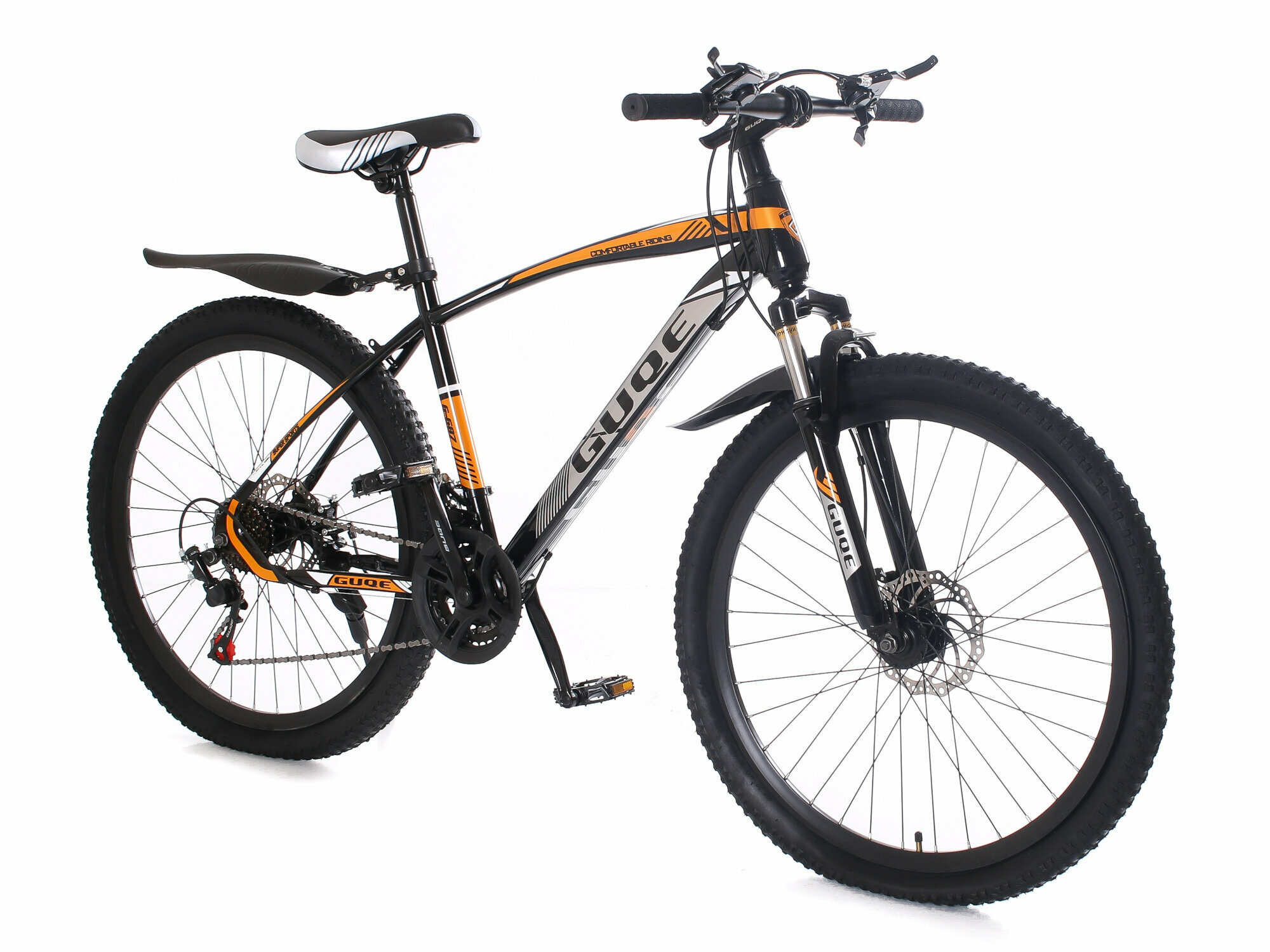Городской, Горный Велосипед Trioblade GUQE 1012, 26" Черно-Оранжевый