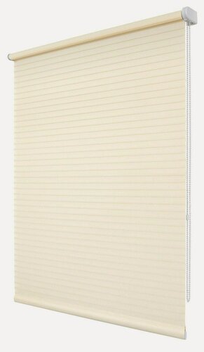 Изображение товара Рулонная штора УЮТ 80 см Кутюр бежевый Высота 175 см, рольштора полиэстер, затемнение 70%