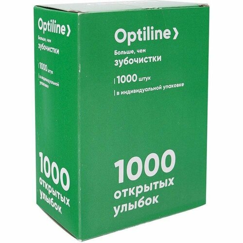 Зубочистки Optiline 1000 шт бамбук 10-0714 710₽