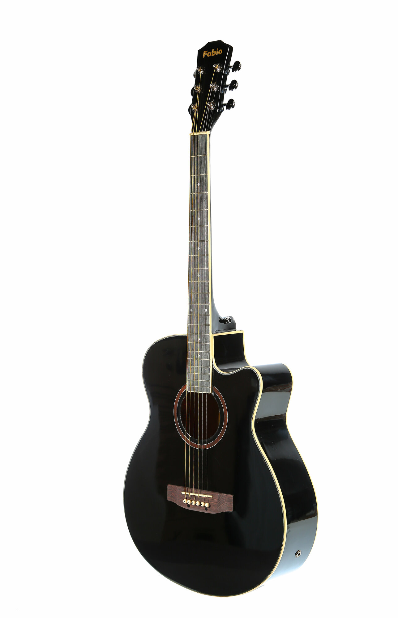 Электроакустическая гитара FABIO F4050E BK EQ , звукосниматель 4х полосный, черная