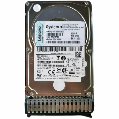 Твердотельный накопитель LENOVO 00WG690 600 Гб 25 аналог Toshiba AL14SEBO6ON 1900000₽