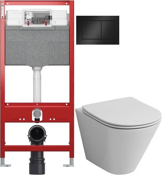 Комплект подвесной унитаз Grossman GR-4477S + система инсталляции Tece 9300302 + 9240407