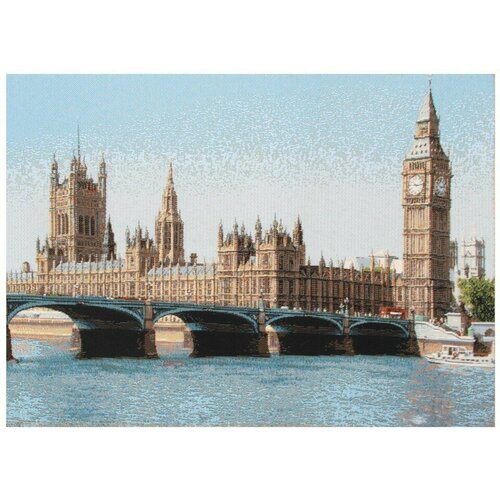 Картина Гобелен Лен 100 без рамы Биг Бен 27Х35 590₽