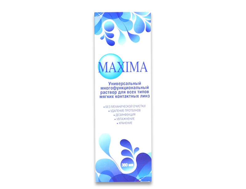 Раствор MAXIMA (Максима) для ухода за контактными линзами 250 мл Maxima Optics /OTE PHARMA SOL - фото №13